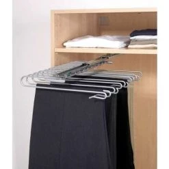 WENKO Porte Pantalon Coulissant, Porte Pantalon Dressing, 12 Pantalons, Métal, 33x10x47cm, Chromé 11 WENKO Porte Pantalon Coulissant, Porte Pantalon Dressing, 12 Pantalons, Métal, 33x10x47cm, Chromé -WENKO Soldes 67649018 5