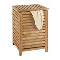 Wenko 18620100 Corbeille à Linge Avec Sac à Linge En Coton Amovible Norway