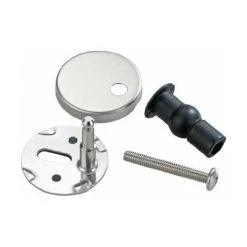 Wenko 290221100 Système De Fixation Pour Lunette De WC Avec Système De Fermeture Automatique En Acier Inoxydable