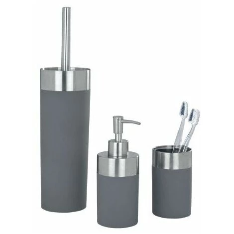 Wenko 19975100 Distributeur De Savon Crêta Gris 4 Wenko 19975100 Distributeur De Savon Crêta Gris – Image 2