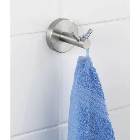 Wenko 19610100 Crochet Mural Duo Bosio Acier Inox 4 Wenko 19610100 Crochet Mural Duo Bosio Acier Inox – Image 2