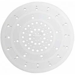 WENKO Filtre évier Silicone, Filtre Douche Pour Retenir Cheveux Et Résidus, Silicone, Ø 12 X 0,3 Cm, Blanc - Blanc