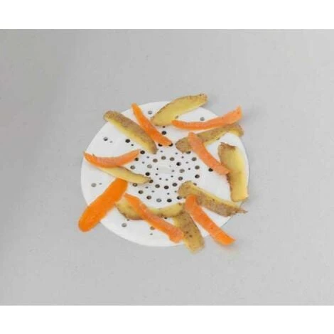 WENKO Filtre évier Silicone, Filtre Douche Pour Retenir Cheveux Et Résidus, Silicone, Ø 12 X 0,3 Cm, Blanc - Blanc 5 WENKO Filtre évier Silicone, Filtre Douche Pour Retenir Cheveux Et Résidus, Silicone, Ø 12 X 0,3 Cm, Blanc - Blanc – Image 3