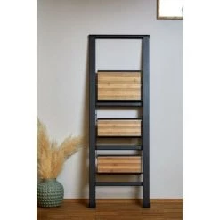 Echelle Pliante En Aluminium 3 Marches Noir Wenko -WENKO Soldes 70408665 4