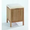 WENKO Panier Avec Siège En Bois Naturel Norvège 1 WENKO Panier Avec Siège En Bois Naturel Norvège -WENKO Soldes 70409217 1