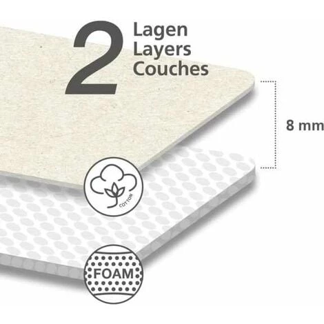 WENKO Jeanette, Planche à Repasser De Table Pour Manche, Jeannette Repassage, Housse Infroissable Pour Un Repassage Confortable,100% Coton, 52x12x14 Cm, Bleu - Blanc 4 WENKO Jeanette, Planche à Repasser De Table Pour Manche, Jeannette Repassage, Housse Infroissable Pour Un Repassage Confortable,100% Coton, 52x12x14 Cm, Bleu - Blanc – Image 2