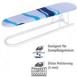 WENKO Jeanette, Planche à Repasser De Table Pour Manche, Jeannette Repassage, Housse Infroissable Pour Un Repassage Confortable,100% Coton, 52x12x14 Cm, Bleu - Blanc 10 WENKO Jeanette, Planche à Repasser De Table Pour Manche, Jeannette Repassage, Housse Infroissable Pour Un Repassage Confortable,100% Coton, 52x12x14 Cm, Bleu - Blanc -WENKO Soldes 71055359 4