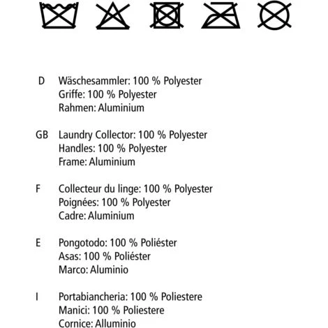 WENKO Panier à Linge Pliant Duo "Dark & Light 120L 6 WENKO Panier à Linge Pliant Duo "Dark & Light 120L – Image 4