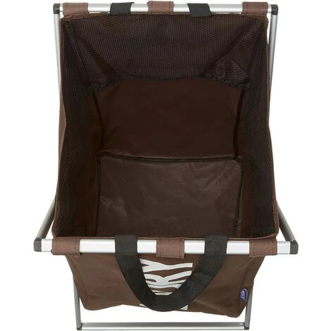 WENKO Panier Collecteur De Linge Uno Feutre Marron Amovible 4 WENKO Panier Collecteur De Linge Uno Feutre Marron Amovible – Image 2