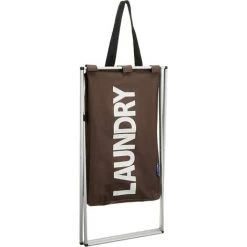 WENKO Panier Collecteur De Linge Uno Feutre Marron Amovible 9 WENKO Panier Collecteur De Linge Uno Feutre Marron Amovible -WENKO Soldes 72148632 4