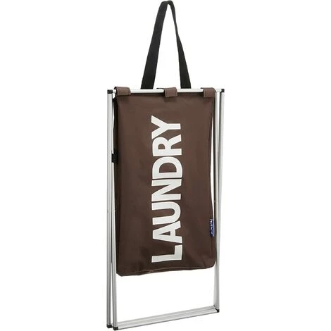 WENKO Panier Collecteur De Linge Uno Feutre Marron Amovible 6 WENKO Panier Collecteur De Linge Uno Feutre Marron Amovible – Image 4