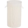 WENKO Panier à Linge Bamboo Rond Blanc 35 X 60 X 35 Cm 1 WENKO Panier à Linge Bamboo Rond Blanc 35 X 60 X 35 Cm -WENKO Soldes 72149753 1