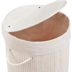 WENKO Panier à Linge Bamboo Rond Blanc 35 X 60 X 35 Cm 10 WENKO Panier à Linge Bamboo Rond Blanc 35 X 60 X 35 Cm -WENKO Soldes 72149753 4