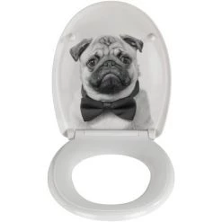 WENKO Abattant WC Chien - Abaissement Automatique - 45 X 38 - Gris 8 WENKO Abattant WC Chien - Abaissement Automatique - 45 X 38 - Gris -WENKO Soldes 8294325 3