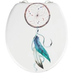 WENKO Abattant WC Attrape-rêves - MDF Et Bleu - 41 X 37 - Blanc 7 WENKO Abattant WC Attrape-rêves - MDF Et Bleu - 41 X 37 - Blanc -WENKO Soldes 8294327 3