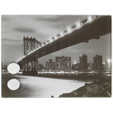 WENKO Boîte à Clés Magnétique Manhattan Bridge - 20 X 15 Cm - 20 X 15 X 5 - Noir 3 WENKO Boîte à Clés Magnétique Manhattan Bridge - 20 X 15 Cm - 20 X 15 X 5 - Noir