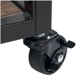 WENKO Desserte De Cuisine à Roulettes Avec Porte Bouteille Rustico - 3 Niveaux - 80 X 40 X 89,5 - Marron 9 WENKO Desserte De Cuisine à Roulettes Avec Porte Bouteille Rustico - 3 Niveaux - 80 X 40 X 89,5 - Marron -WENKO Soldes 8294332 4