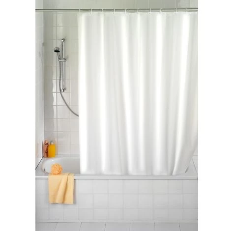WENKO Rideau De Douche Uni - PEVA - 180 X 200 - Blanc 4 WENKO Rideau De Douche Uni - PEVA - 180 X 200 - Blanc – Image 2