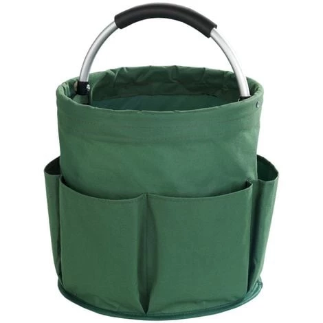WENKO Sac Pour Transport Outils De Jardinage - Diam. 28 X 26,5 - Vert 2 WENKO Sac Pour Transport Outils De Jardinage - Diam. 28 X 26,5 - Vert