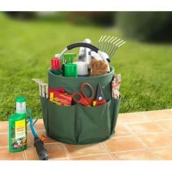 WENKO Sac Pour Transport Outils De Jardinage - Diam. 28 X 26,5 - Vert 6 WENKO Sac Pour Transport Outils De Jardinage - Diam. 28 X 26,5 - Vert -WENKO Soldes 8294370 3